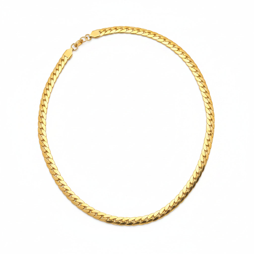Cuban flat curb chain